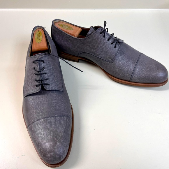 A.Testoni size 11.5 grey derbies. Amazing shape and very hard to find! - Picture 1 of 4